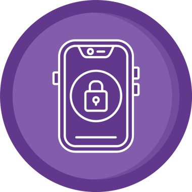 Akıllı telefon. Web simgesi basit illüstrasyon