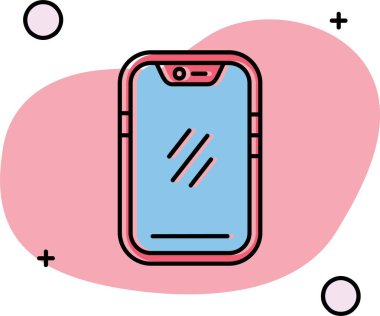 Smartphone Simgesi, vektör illüstrasyonu