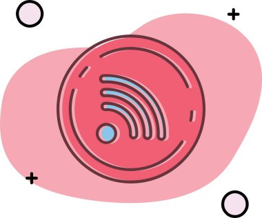 Kalbi ve kalbi olan bir elin vektör çizimi