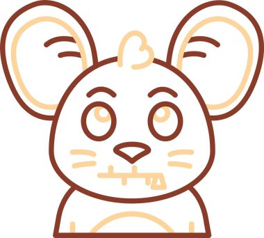 Hayvan simgesi tasarım vektörü