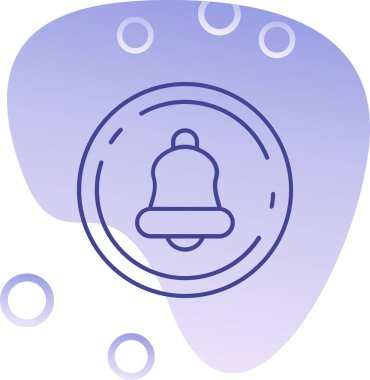 Benzersiz çan vektör simgesi