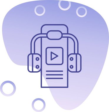 oyuncu simgesi, basit vektör illüstrasyonu