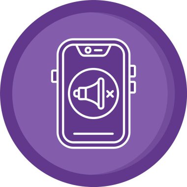 Vektör simgesini izlemek için eşsiz bir telefon