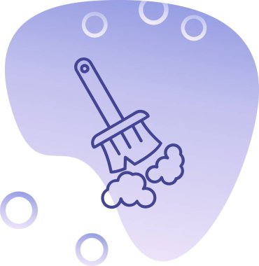 Fırça simgesi vektör illüstrasyonu