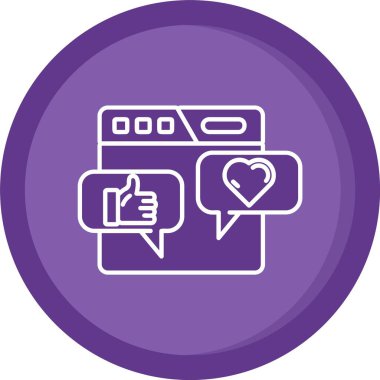 Aşk simgesinin vektör illüstrasyonu