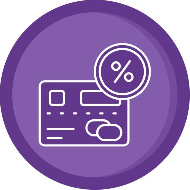 Kredi kartı simgesi, vektör illüstrasyonu