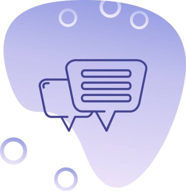 Sohbet yorum mesajı simgesi