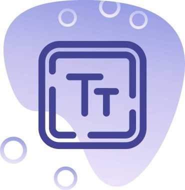 Bir mavi ve mor simgenin vektör illüstrasyonu