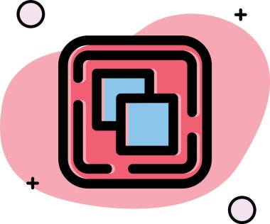 Kişisel ve ticari kullanım için vektör illüstrasyon simgesi.