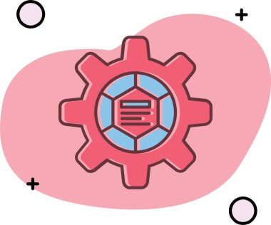 Virüs Simgesi, vektör illüstrasyonu