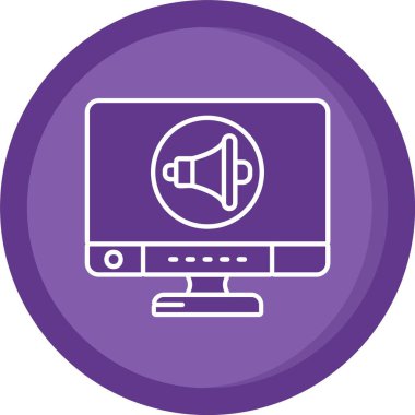 vektör sözcüsü Simgesi illüstrasyonu