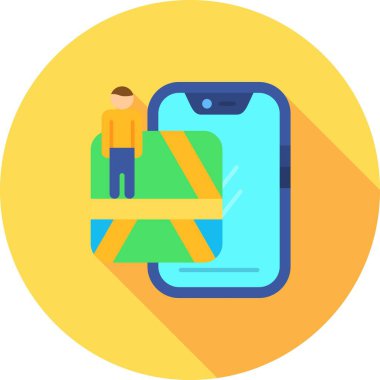 mobil uygulama simgesi vektör illüstrasyonu