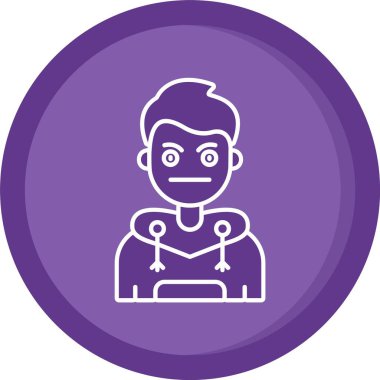 Eşsiz erkek ve bebek vektör simgesi