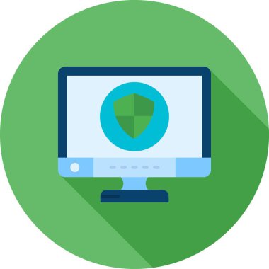 bilgisayar monitörü çember vektör deseni