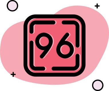 8 tarih simgesi vektör illüstrasyonu