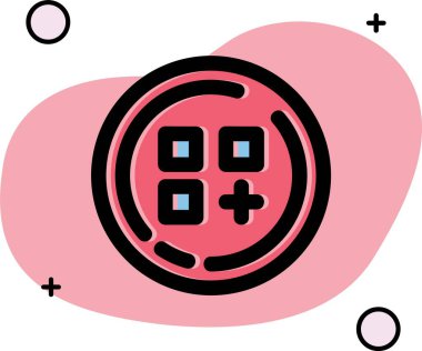 Kalp topunun vektör simgesi