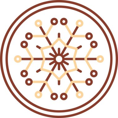 Eşsiz kar tanesi vektör simgesi