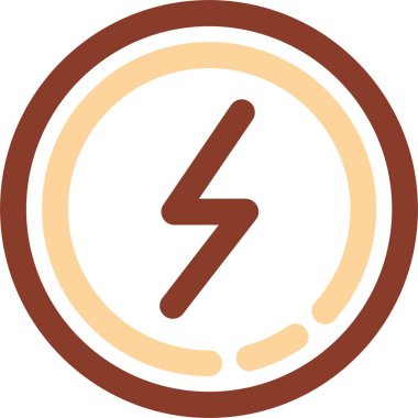 Bir güç simgesinin vektör illüstrasyonu