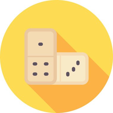 zar vektör simgesi, basit biçim