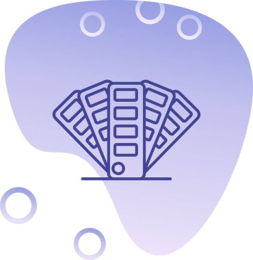 Eşsiz Fan Vektörü Kabartma Simgesi