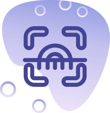 Bir zincir ikon vektör illüstrasyonuna sahip eşsiz beyin