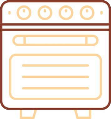 mutfak fırın kutsal kişilerin resmi, vektör çizim