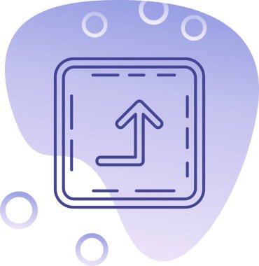 Modern ve modern bir simgenin vektör çizimi