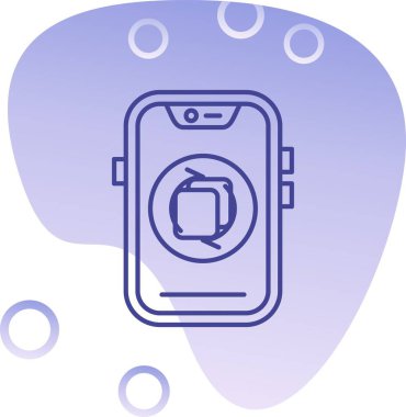 Modern simgenin vektör illüstrasyonu