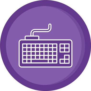 vektör çizim klavye simgesi