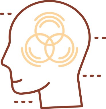 Beyin vektör simge işareti simge vektör çizim kişisel ve ticari kullanım için..