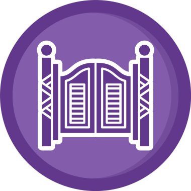 Benzersiz cami vektör simgesi