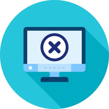 vektör lcd simgesi illüstrasyonu