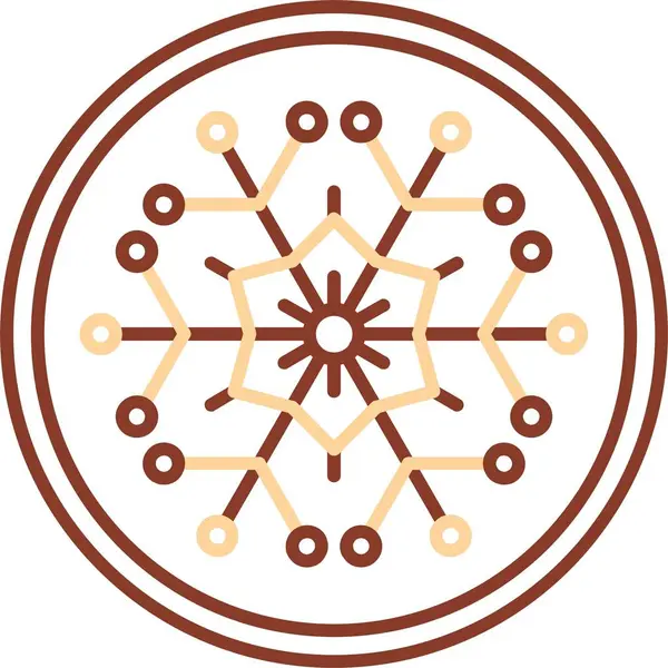 Eşsiz kar tanesi vektör simgesi