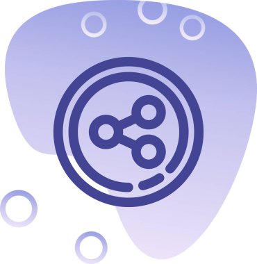 Benzersiz beyin vektör simgesi