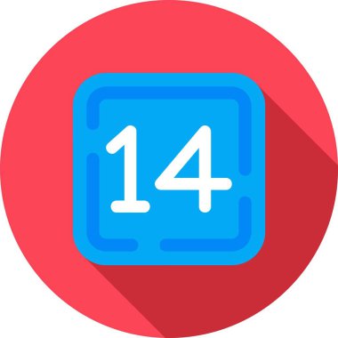 Takvim simgesi vektör illüstrasyonu