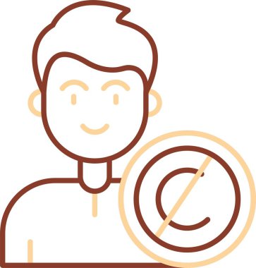 İşçi işaretli bir adam.