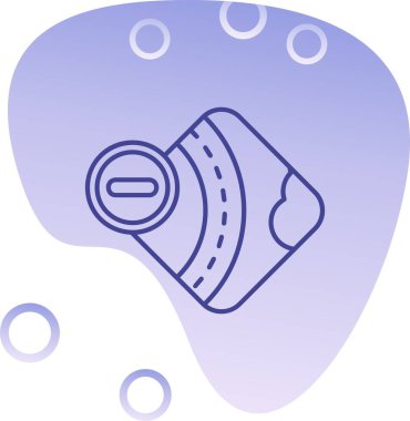 Mavi renk simgesinin vektör illüstrasyonu