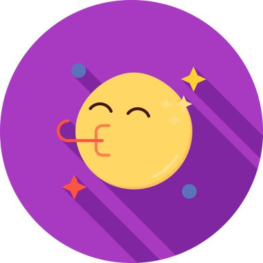 Bir ay simgesinin vektör illüstrasyonu