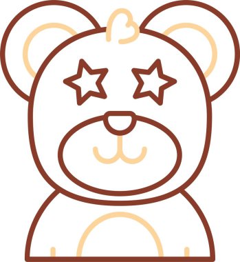 Hayvan Yıldızı ikonu. Hayvan yıldızı yıldız vektör simgesi düz tasarım