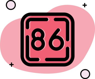 Vektör illüstrasyonu, simge ögesi arkaplanı