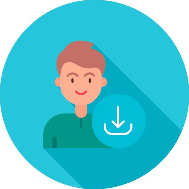 İnsan simgesinin vektör illüstrasyonu