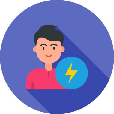 man simgesi, vektör illüstrasyonu