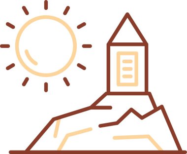 iş, fikir, başlangıç konsepti, proje yönetimi düz renk ikonu vektörü