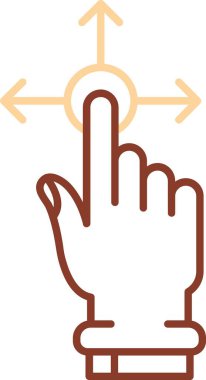 El imleç simgesi. vektör illüstrasyonu