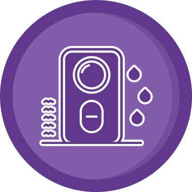 vektör elektrikli ısıtıcı simgesi