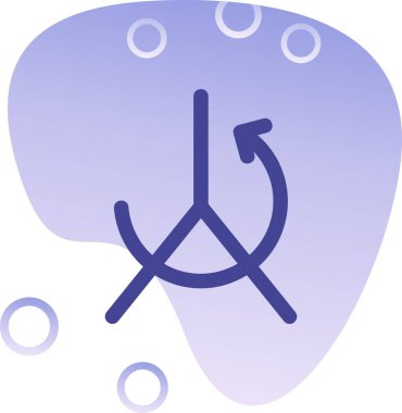 Modern simgenin vektör illüstrasyonu