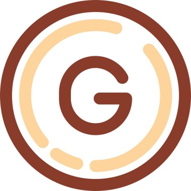 G harfi logo vektör şablonu