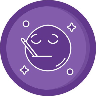 Gülen surat ifadesiyle benzersiz bir ifade.