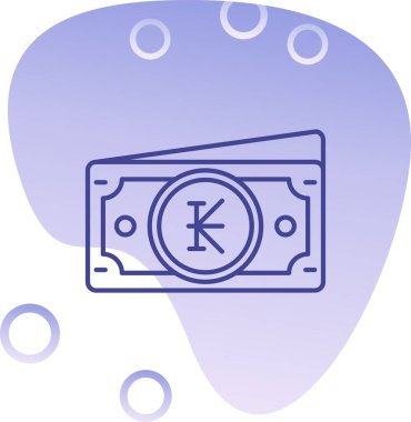 Para için. Web simgesi basit illüstrasyon