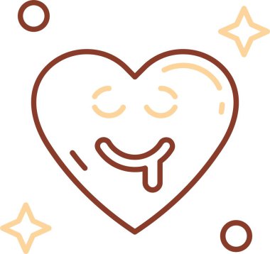 Kalp ikonu vektör illüstrasyonu